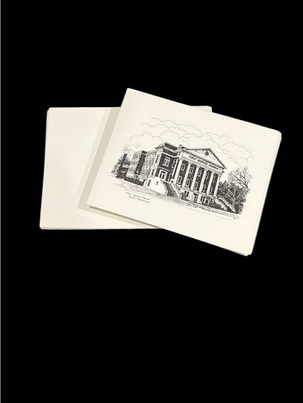 First Baptist Church Biloxi Mississippi Blank Notecards Envelopes Stationary